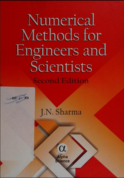Numerical methods for engineers and scientists by Sharma - Scanned Pdf